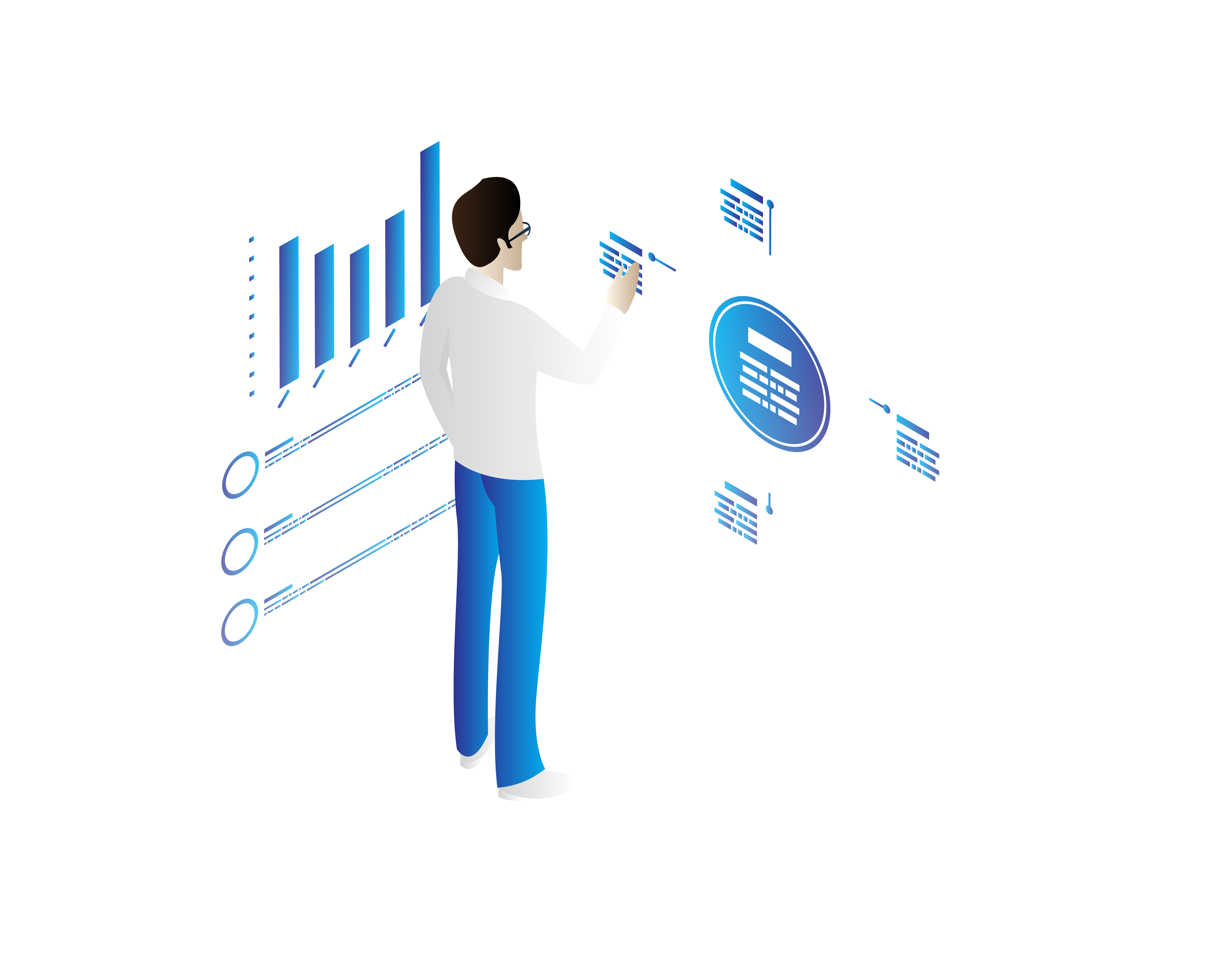 Digital Risk Assessment Illustration